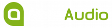 able audio logo - transparent - white font